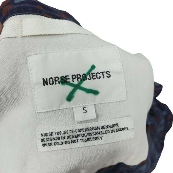 Norse Projects Abstract Button Down Up Long Sleeve Shirt Size S Anton Branch - Picture 12 of 13